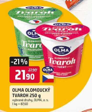 OLMA OLOMOUCKÝ TVAROH 250 g