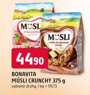 BONAVITA MÜSLI CRUNCHY 375 g