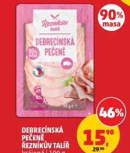 DEBRECÍNSKÁ PEČENĚ ŘEZNÍKŮV TALÍŘ, 100 g