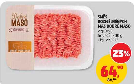 SMĚS ROZMĚLNĚNÝCH MAS DOBRÉ MASO vepřové, 500 g 