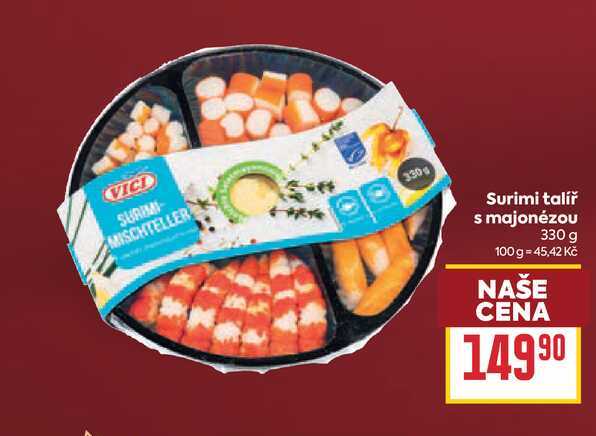 Surimi talíř s majonézou 330 g