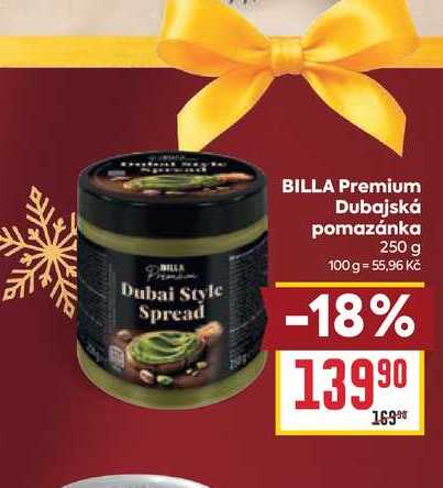 BILLA Premium Dubajská pomazánka 250 g