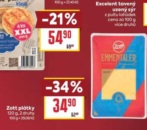 Zott plátky 120 g