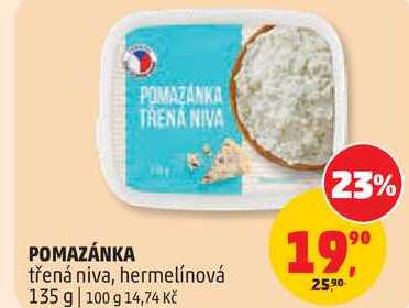 POMAZÁNKA TRENA NIVA třená niva, hermelínová, 135 g 