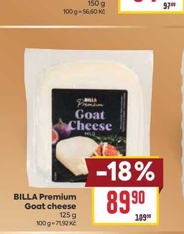 BILLA Premium Goat cheese 125 g