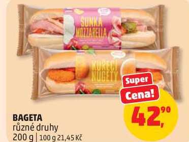 BAGETA různé druhy, 200 g  