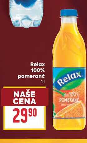 Relax 100% pomeranč 1l