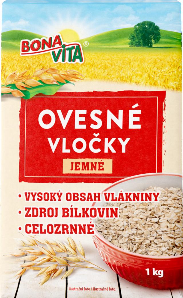 BONAVITA Ovesné vločky jemné