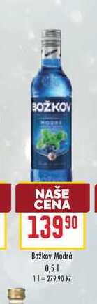 Božkov Modrá 0,5l