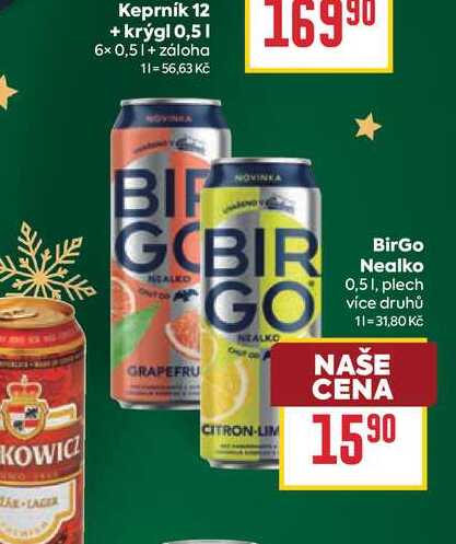 BirGo Nealko 0,51, plech