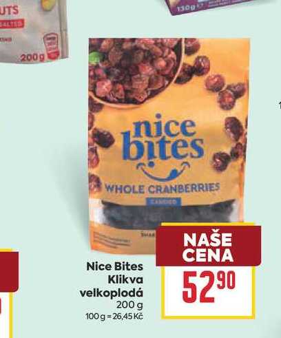 Nice Bites Klikva velkoplodá 200g