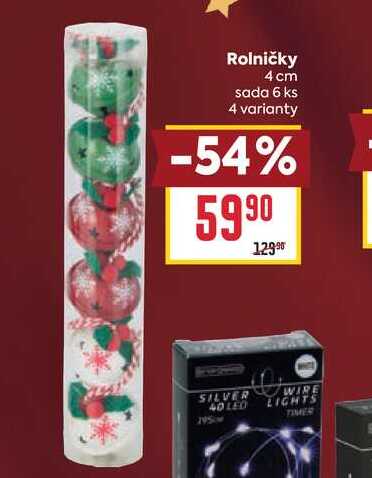 Rolničky 4 cm sada 6 ks