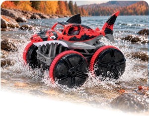 RC obojživelné auto žralok