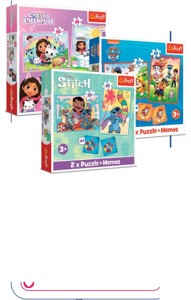 Puzzle 3v1 (2x puzzle + pexeso) mix motivů