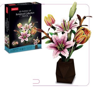 Puzzle 3D - Kytice rozkvetlá louka (4 druhy květin)