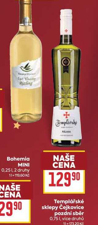 Templářské sklepy Čejkovice pozdní sběr 0,75l