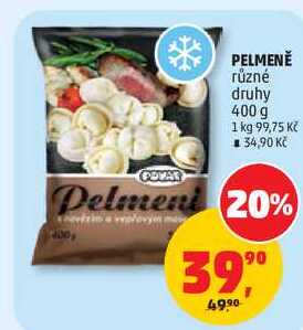 PELMENĚ různé druhy, 400 g  