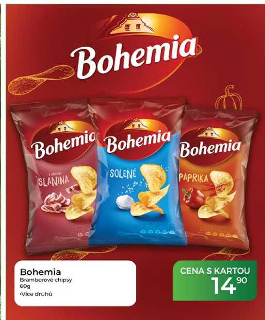 Bohemia Bramborové chipsy 60g