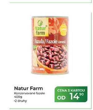 Natur Farm Konzervované fazole 400g