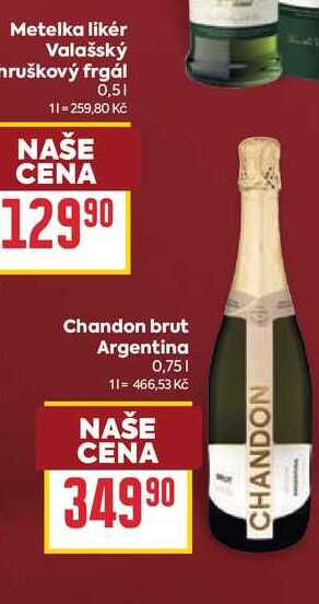 Chandon brut Argentina 0,75l