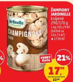 ŽAMPIONY JARDINELLE krájené, 290/170 g 