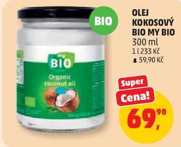 OLEJ KOKOSOVÝ BIO MY BIO, 300 ml  