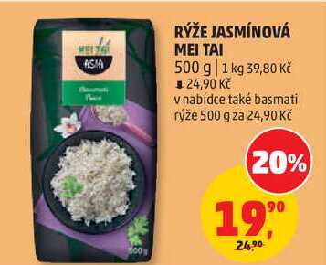 RÝŽE JASMÍNOVÁ ΜΕΙ ΤΑΙ, 500 g 