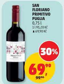 SAN FLORIANO PRIMITIVO PUGLIA, 0,75 l