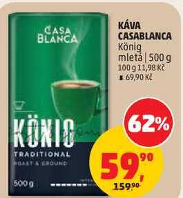 KÁVA CASABLANCA König mletá, 500 g
