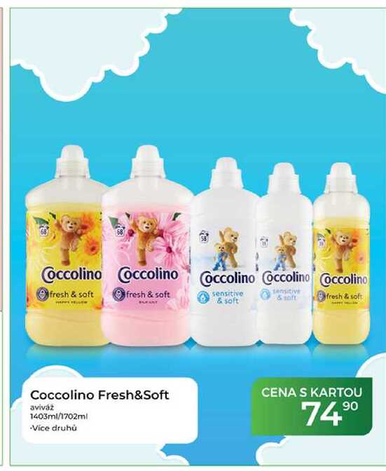Coccolino Fresh&Soft aviváž 1403ml/1702ml
