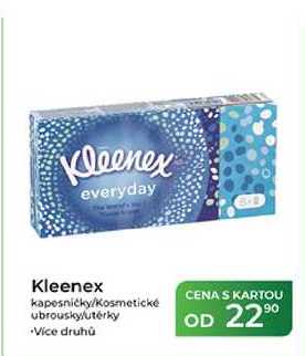 Kleenex kapesníčky/Kosmetické ubrousky/utěrky