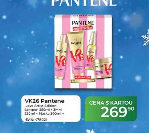 VK26 Pantene Love Artist Edition šampon 250ml + 3MM 220ml Maska 300ml