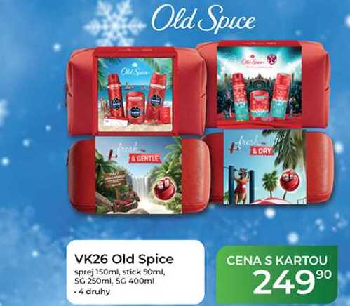 VK26 Old Spice sprej 150ml, stick 50ml, SG 250ml, SG 400ml