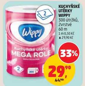 KUCHYŇSKÉ UTĚRKY WIPPY, 300 útržků, 2vrstvé