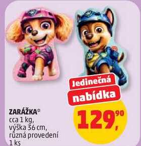 ZARÁŽKA cca 1 kg, výška 36 cm, rúzná provedení, 1 ks 