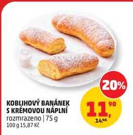 KOBLIHOVÝ BANÁNEK S KRÉMOVOU NÁPLNÍ, 75 g  