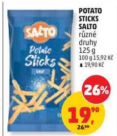 POTATO STICKS SALTO sticks, 125 g