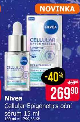 Nivea Cellular Epigenetics oční sérum 15 ml