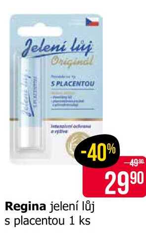 Regina jelení lůj s placentou 1 ks