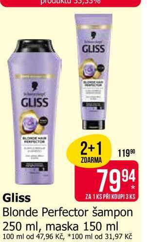 GLISS Blonde Perfector šampon 250 ml