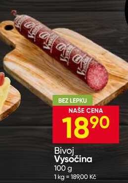 Bivoj Vysočina 100 g 