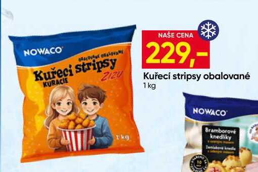 NOWACO Kuřecí stripsy obalované ZIZU 1 kg 