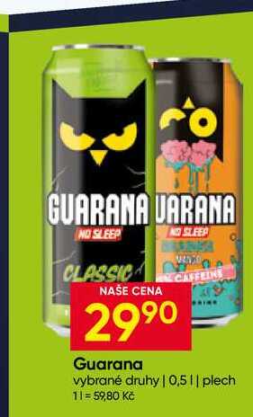 Guarana 0,5L plech 