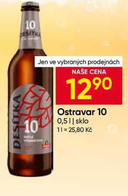 Ostravar 10 0,5L sklo