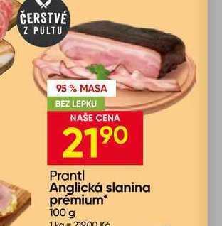 Prantl Anglická slanina prémium 100 g