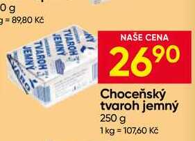 Choceňský tvaroh jemný 250 g