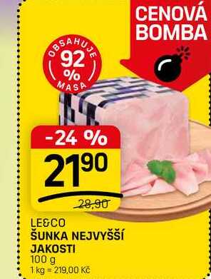 ŠUNKA NEJVYŠŠÍ JAKOSTI 100 g