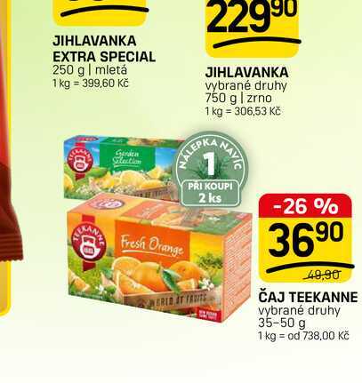 ČAJ TEEKANNE vybrané druhy 35-50 g