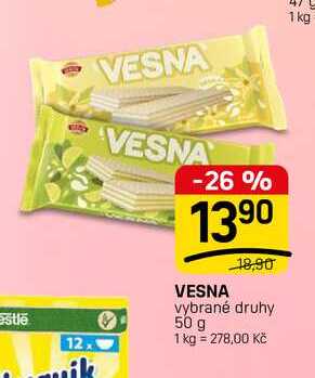 VESNA vybrané druhy 50 g