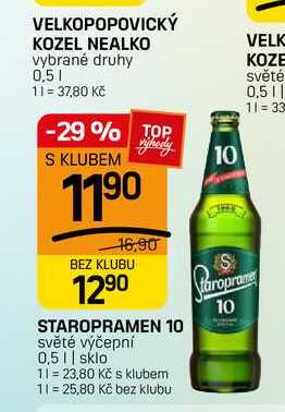 STAROPRAMEN 10 světle výčepní 0,5l